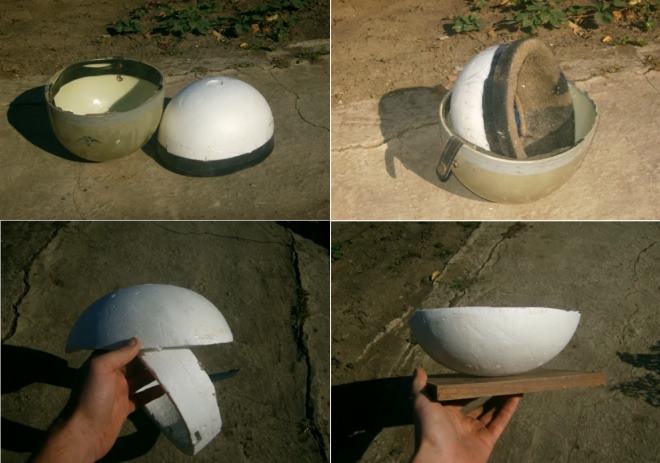 Нужно заранее подготовить емкость, куда будете выливать гипс